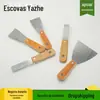 Fabricantes vendem várias especificações de lâmina de pá de 3 polegadas para decoração interna, limpeza com cabo de álamo, espátula