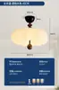 Candelabro para Dormitorio Estilo Medieval, Lámpara para Dormitorio Principal Retro Francés con Veta de Madera de Nogal, Lámpara para Habitación Infantil de Espectro Completo para Protección Ocular