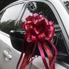 Carro do casamento fita flor casamento carro equipe decoração casamento flutuar laço fita mão flor suprimentos