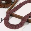 Fita Plissada Ondulada de Chiffon de Lado Único Acessórios de Cabelo Laço Renda DIY Fita Plissada Franzida Acessórios de Cortina