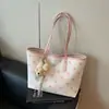 Bolso de Tote Transfronterizo Verano 2026 Nuevo Estilo Coreano de Lunares con Múltiples Compartimentos, Gran Capacidad, Versátil para el Viaje Diario, Bolso de Hombro Único
