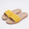 Pantuflas de Lino Transpirables Cómodas para Hombre Verano Hogar Interior Antideslizantes para Pareja Absorbentes de Sudor Cuatro Estaciones