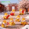 Micro-Paisaje Creativo Dibujos Animados Lingote de Año Nuevo Muñeco de Pony Accesorios Decorativos DIY Mini Coche Adornos Pequeños Zhuoman