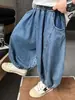 Traje infantil X128 para meninos, conjunto de verão estiloso e legal, nova versão coreana, roupa de verão para menino bonito, conjunto de verão de manga curta
