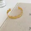Pulsera geométrica de estilo metálico europeo y americano, lujo ligero, moda nicho de alta gama, joyería personalizada de moda transfronteriza para mujer