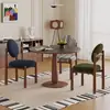 Silla de Comedor Wind Designer Usada Respaldo de Madera Maciza Retro Francés Mesa de Comedor Silla Nueva Sala de Estar Tocador Hogar Taburete