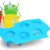 Bandeja de Hielo con Forma de Aleta de Tiburón de Silicona Molde para Cubitos de Hielo Dibujo Animado Herramienta Creativa de Cocina Venta Directa de Fábrica