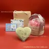 Pastel Personalizado de Corazón de Oro de 52mg Feliz Cumpleaños Moneda de Oro Pieza de Oro Oro Puro 999 Regalo del Día de San Valentín Chino