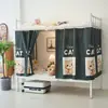 Cortina para Cama de Dormitorio Estudiantil, Sin Taladrar, Cortina Opaca de Privacidad, Artefacto Opaco para Dormitorio Universitario