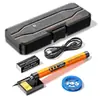 Mini Pantalla Digital Soldador Recargable por USB Portátil Inalámbrico Kit de Herramientas DIY para Reparación de Electrodomésticos Set de Código de Humo de Soldadura