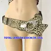 Nuevo Cinturón de Leopardo Estilo Europeo y Americano para Mujer, Cinturilla Elástica de Pedrería de Moda para Vestidos, Decoración de Cintura