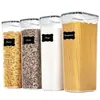 Contenedor Crisper de Material PP Spot Transfronterizo Tarro Sellado Refrigerador Cocina Tarro para Alimentos Tarro para Almacenamiento de Granos Almacenamiento de Snacks