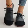 Outono 2026 Cor Lisa Bloco de Cor Cadarço Estilo Mori Salto Baixo Bico Redondo Sapatos Individuais Casuais Versáteis Moda Feminina Sapatos de Dirigir