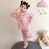 Pijama para Niña Primavera y Otoño 2026 Nuevo Verano Modal Manga Larga Conjunto de Ropa para el Hogar Infantil para Niñas y Bebés