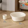 Juego de cubeta y lavabo para dormitorios estudiantiles, artículos esenciales para estudiantes de preparatoria que viven en el campus, lavabo facial para lavar la ropa