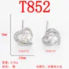 Pendientes de Tachuela de Cobre Puro Brillantes con Forma de Diamante Pendientes de Lujo de Gama Alta para Mujer Tachuelas con Forma de Luna y Cruz