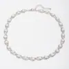 Colar feminino corrente clavícula colar simples moda pérola sintética estrela corrente curta para suéter joia N157