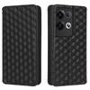 Funda de cuero con tapa para teléfono móvil OPPO Reno8 5G, soporte para tarjeta magnética con patrón estéreo.