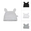 Gorro de Algodón de Doble Capa con Doble Oreja para Bebé de 0 a 1 Año, Gorro de Punto para Bebé de Otoño e Invierno, Gorro Fetal para Recién Nacidos, A prueba de viento y Cálido para Niños Pequeños