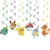Azul Pokémon Pikachu Tema Dibujos Animados Animación Desechable Decoración de Fiesta Plato para Pastel Vaso de Papel Cuchillo Tenedor Cuchara