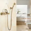 Novo Conjunto de Chuveiro para Banheiro Todo em Cobre Estilo Chinês Europeu Retrô Apartamento Pequeno Água Quente e Fria Chuveiro Simples