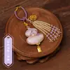 [Qian Li] Brocado Song Sachet Chinês Artesanal Estilo Antigo Recortado Bola de Aromaterapia Chaveiro Pingente Pingente de Bolsa Atacado