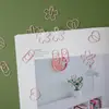 Clip de Papel Rosa Flor de Cerezo Floristería Creativa Tarjeta Floral de Vacaciones Decoración Clip de Papel Abierto Amor Marcador de Libros Corazón Venta al por Mayor
