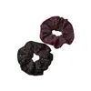 Moda Nova Outono e Inverno Scrunchie de Bolinhas Vermelhas e Pretas de Camada Dupla para Mulheres, Prendedor de Cabelo com Textura de Alta Qualidade, Acessório de Cabelo com Alta Elasticidade