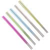 Palillos de Titanio Puro Antibacterianos Anticorrosivos para el Hogar Palillos de Comedor Palillos Portátiles para Exteriores Color Flor de Hielo Palillos de Gama Alta Antideslizantes Termoaislantes