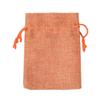 Bolsa de lino con cordón para envolver joyas, pequeña bolsa de lino para joyas, bolsita de lino para cosméticos, regalo de lino en stock