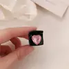 Novo Presilha de Cabelo Rosa Doce Cool Spice Girl Amor Quadrada Pinça de Presa Versátil Têxtil Princesa Presilha de Cabelo Acessórios de Cabelo