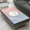Mantel de Mesa de Centro de Cuero Moderno Simple Impermeable y a Prueba de Aceite para el Hogar Sin Lavado Imitación Mármol Mesa de Comedor Cojín para Mesa de Centro