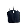 Camisola de Color Sólido con Cuello Halter y Hermoso Diseño en la Espalda, Sujetador Strapless Estilo Estudiante sin Aros, Bralette Push-Up con Tirantes Espalda Descubierta