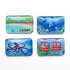 Calcomanías Magnéticas Personalizadas de Cristal Estéreo para Refrigerador, Calcomanías Magnéticas Personalizadas de Dibujos Animados, Decoración Personalizada, Calcomanías Magnéticas de Atracciones Turísticas, Regalos Conmemorativos