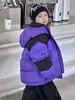 Ropa para niños de Corea del Sur chaqueta de plumón para niños otoño e invierno Nueva de longitud media para niños y niñas ropa de trabajo engrosada moda infantil