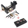 Localizador de Taladro Tres en Uno Abridor de Agujeros para Conector de Tarugo de Mueble Herramienta de Taladrado para Carpintería para Unir Tableros