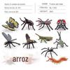 Simulação abelha sólida Aranha borboleta unicórnio centopeia inseto animal modelo infantil brinquedos areia enfeites de mesa