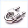 Cable de Acero Inoxidable 304 Pinza para Cable de Acero en U Clip de Acero para Cable Cabeza Enrollada Clip para Cable Pinza para Cable de Acero