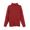 Venta al por mayor transfronteriza moda femenina superventas casual estilo coreano cuello alto manga larga elegante jersey de punto HBZW918130
