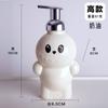 Garrafa Labubu Fofa de Desenho Animado Plástico Doméstico Banheiro Tipo Empurrar Shampoo Gel de Banho Desinfetante para Mãos Garrafa