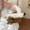 Bolso Bandolera Otoño e Invierno Gamuza Bolso de Mano para Viajes Cotidianos Mujer Peludo 2026 Hombro Único Moderno Nuevo Cuadrado Pequeño Elegante
