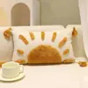 Funda de Almohada Bohemia Estilo Nórdico B&B Mesita de Noche Dormitorio Sencillo Almohada Funda de Cojín con Borlas Sala de Estar Sofá Ventana Abuhardillada