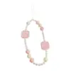 Nuevo Lanyard para Teléfono Color Dopamina Bloque de Color Acrílico con Cuentas Lindo Lanyard Anti-pérdida Encanto para Funda de Teléfono