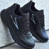Sapatos masculinos tênis 2024 outono e inverno respirável leve resistente ao desgaste antiderrapante sapatos casuais masculinos de couro à prova d'água sapatos da moda