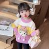 Suéter de Terciopelo de Visón para Niñas Otoño e Invierno 2025 Nuevo Ropa de Invierno de Terciopelo para Bebé Niña Moda Camiseta Básica de Punto para Niños