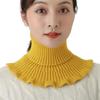 Gola Cachecol de Novo Estilo Outono e Inverno para Meninas, Gola Falsa, Proteção da Coluna Cervical, Aquecimento e Proteção contra o Frio, Gola Falsa de Tricô Versátil