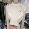 Camiseta Base de Terciopelo Doble Cara para Niñas para Otoño e Invierno, Nueva Camiseta Interior Cálida de Manga Larga con Cuello Medio Alto para Niños Medianos y Grandes