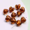 Contas de Vidro Fofas, Contas de Vidro Coloridas em Formato de Coração, Contas Soltas, Materiais para Miçangas, Joias Artesanais DIY, Brincos, Acessórios para Pulseiras, Meteoro DIY