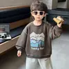 Moletom Infantil Outono 2026 Novo Estilo Crianças Outono Manga Longa Roupa de Bebê Estilo Primavera e Outono Roupas de Outono para Meninos Frescas e Bonitas