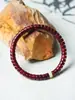 Pulseira atacado do fabricante 4*7 contas de jacarandá indiano com âmbar, pulseira unissex de laço único estilo chinês novo